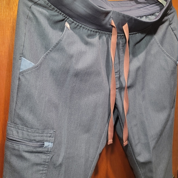 Figs Zamora Joggers size Small Petite SP Heather denim - Picture 7 of 8